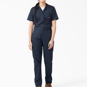 Dickies Women's FLEX Cooling Short Sleeve Coveralls in Navy XS